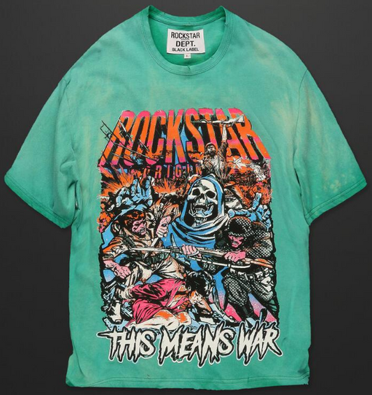 Rockstar Normandie Green Graphic Tee