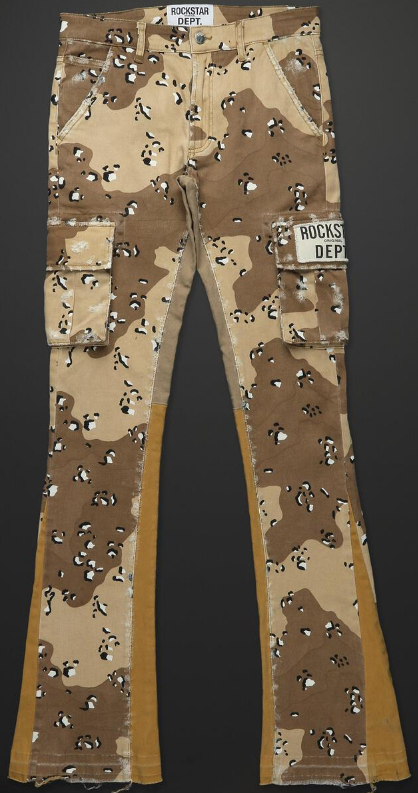 Rockstar Veeze Desert Camo Printed Stacked Jean