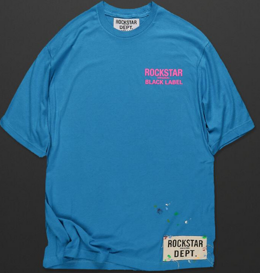 Rockstar Cassian Blue Graphic Tee