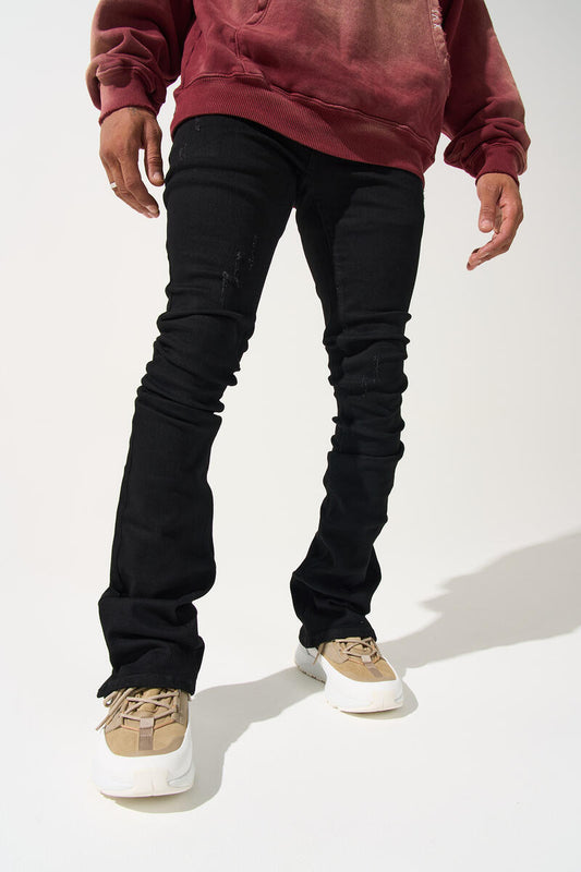 Serenede Noir 7 Stack Jeans