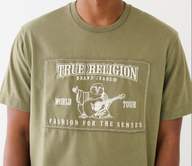 True Religion Vintage World Tour Applique Tee