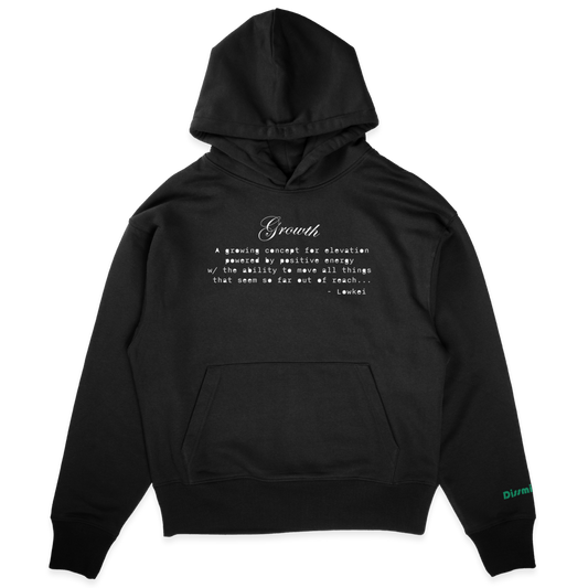 Dissmissed Growth Oversized Hoodie Black