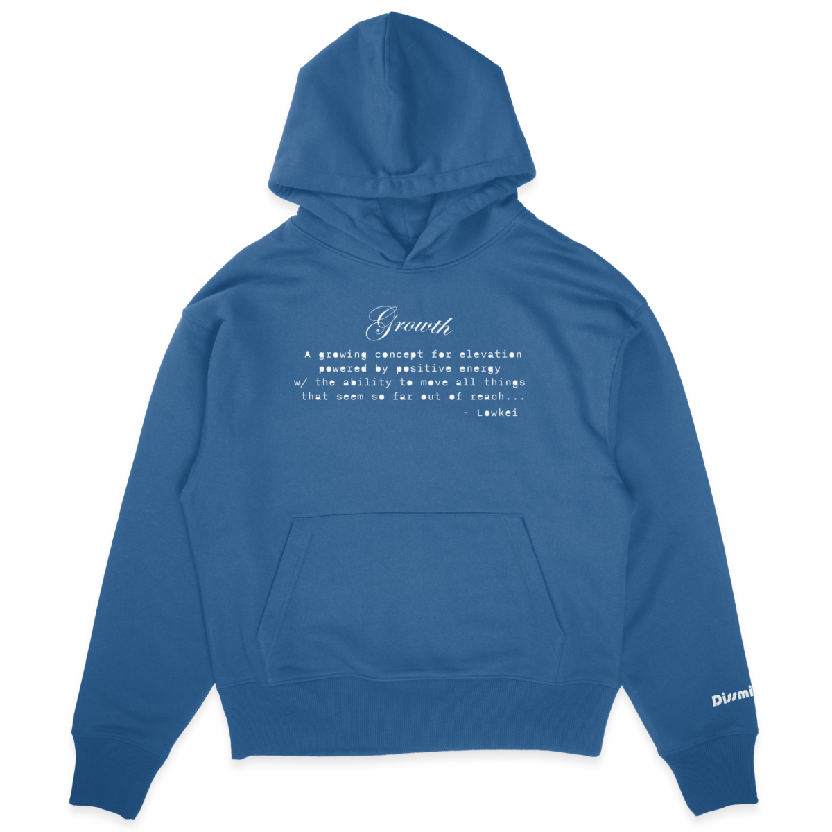 Dissmissed Growth Oversized Hoodie Pepple Blue