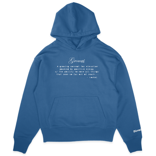 Dissmissed Growth Oversized Hoodie Pepple Blue