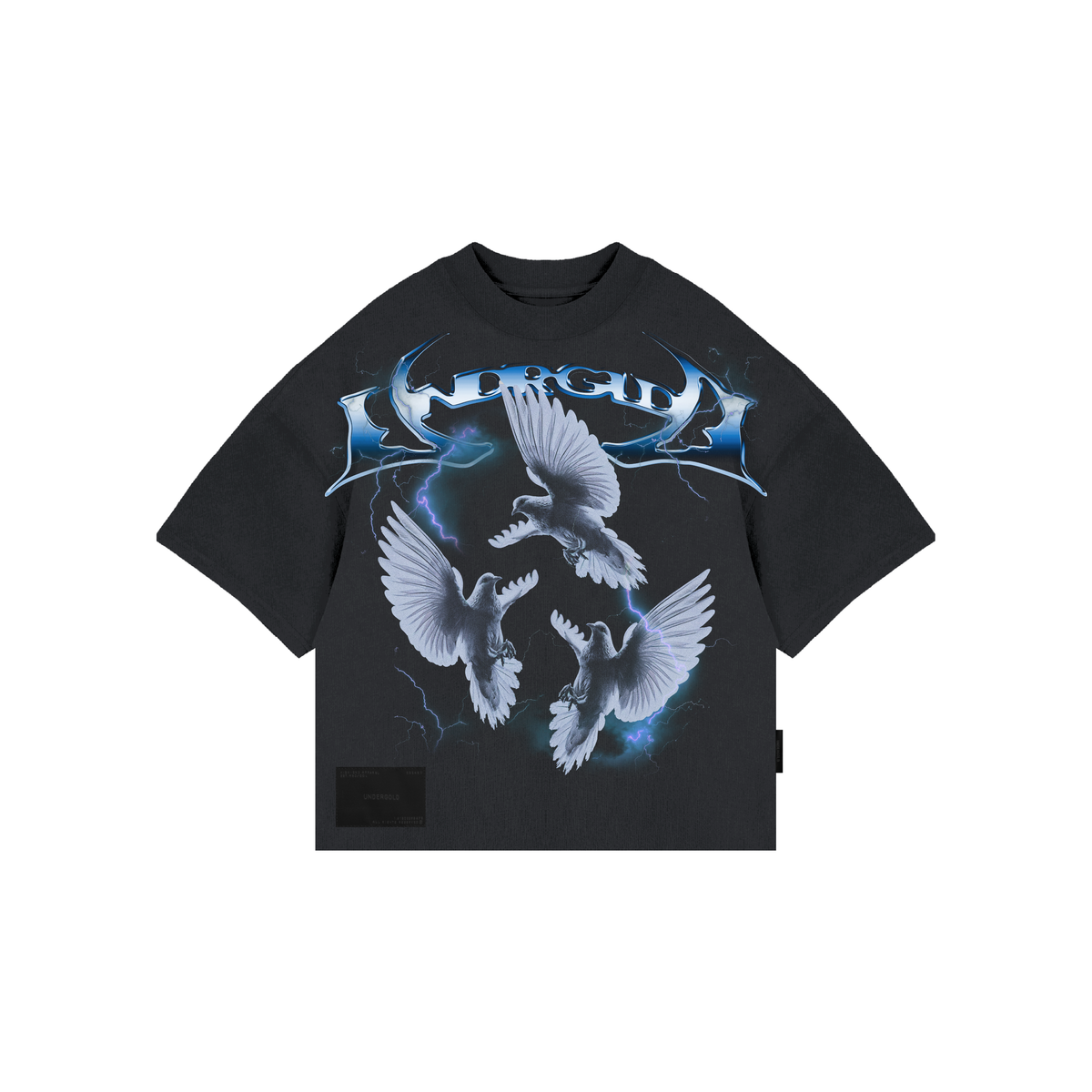 Undergold Thunder Rider Pigeons Boxy Fit Black