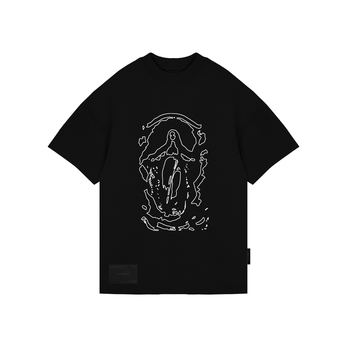 Undergold Gratia Plena Mary Embroidered
