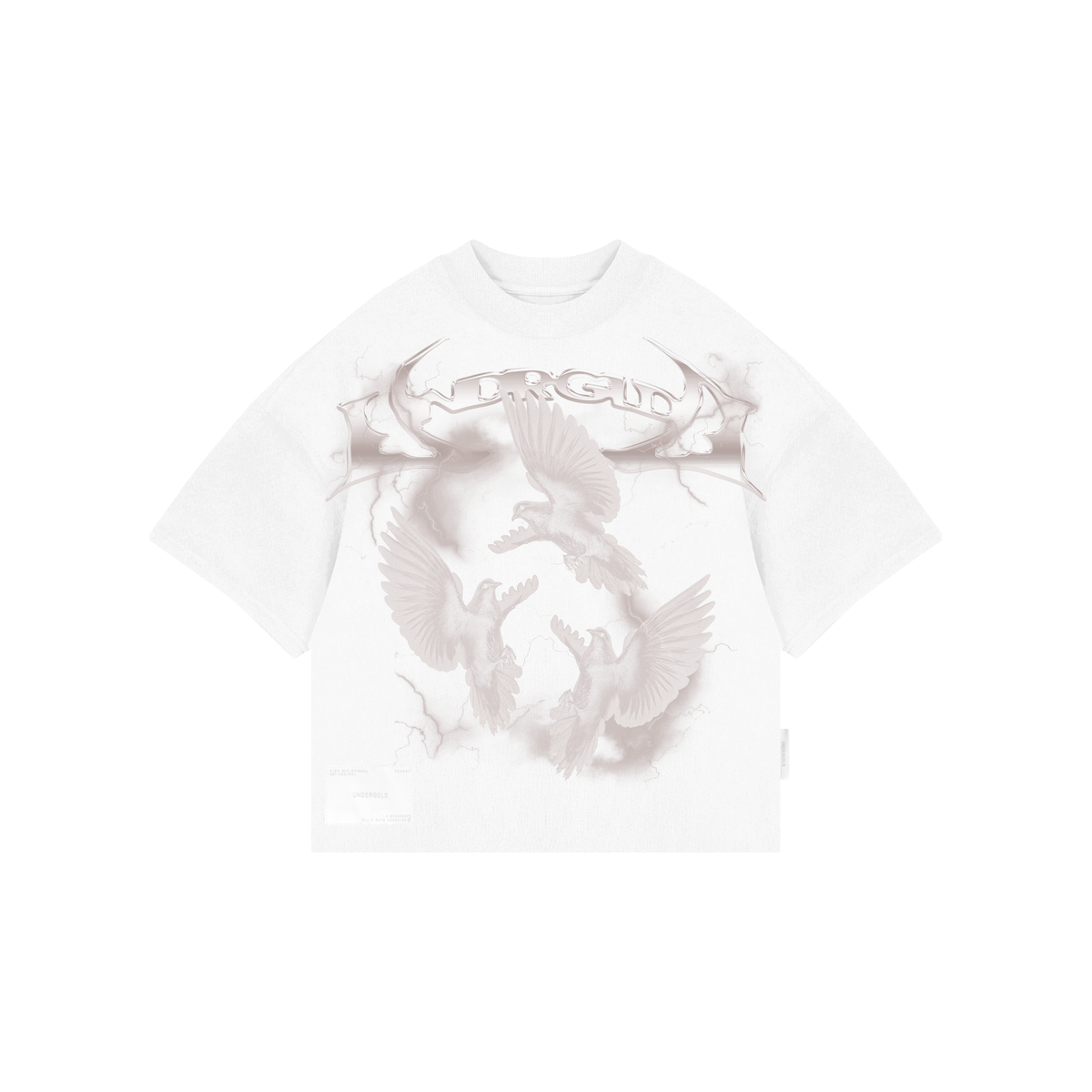 Undergold Thunder Rider Pigeons Boxy Fit White