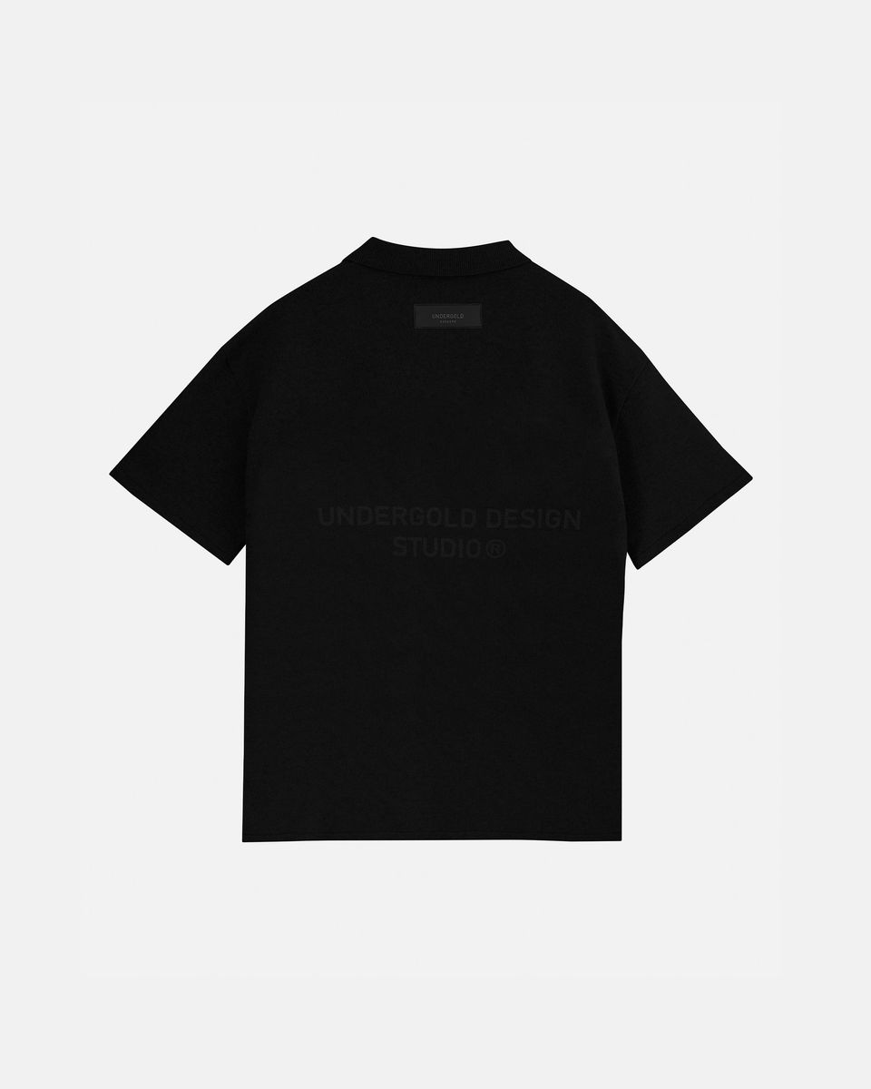 Undergold Design Studio Knit Short Sleeve Shirt Black