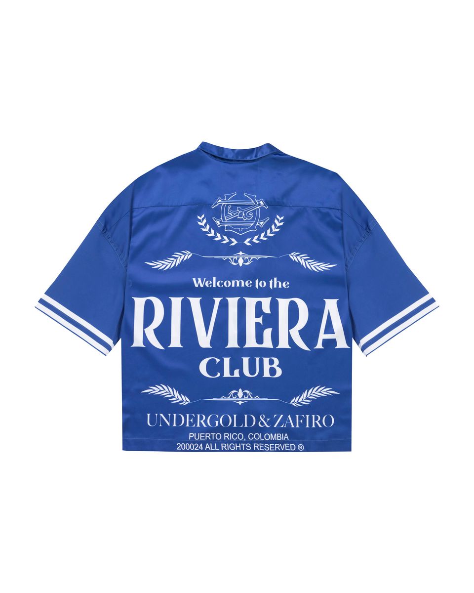 Undergold Riviera Club Short Sleeve Shirt Blue