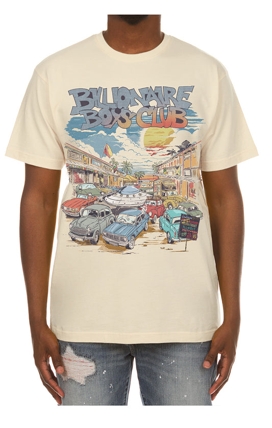 Billionaire Boys Club Partay SS Tee Oversized Winter White