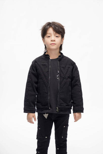 Valabasas V Play Kids Harley Jet Black Denim Jacket