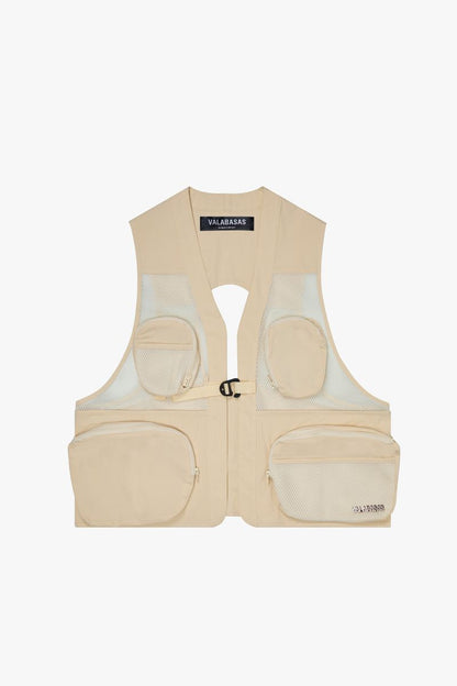 Valabasas Tactical Mesh Off-White Nylon Vest