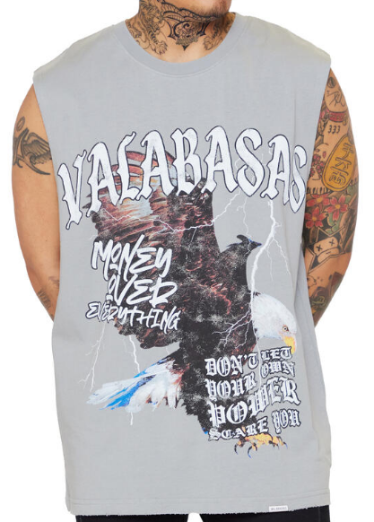 Valabasas Moe Tee Cutoff Vintage Grey