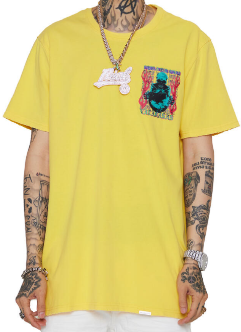 Valabasas Free Minds 2 Tee Vintage Yellow