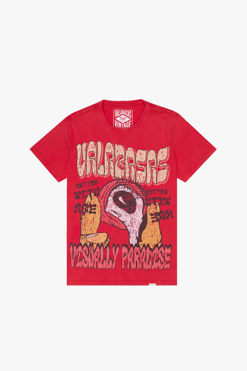 Valabasas V Paradise Vintage Red Tee