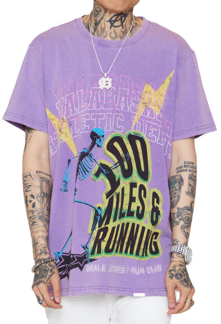 Valabasas Beale Street Tee Vintage Purple