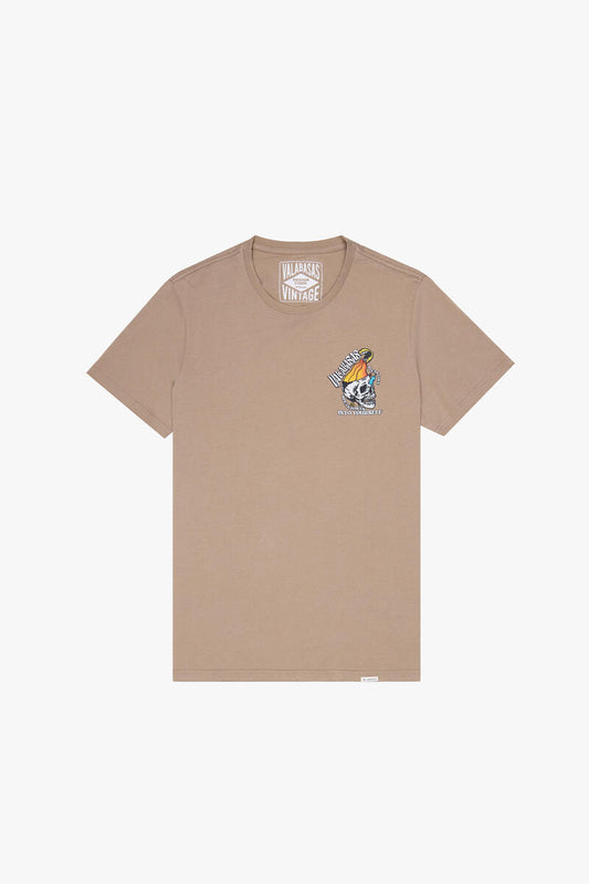 Valabasas Speak Good Vintage Gray Khaki Tee