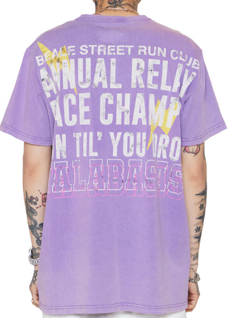 Valabasas Beale Street Tee Vintage Purple