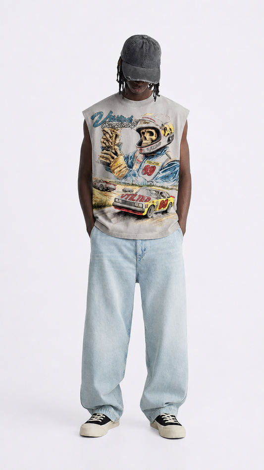 VTILTED "Trophy" Tee (VTS-15) White Wash