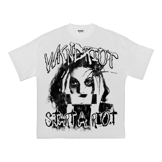 Wknd Riot Thief Of Dreams White Tee