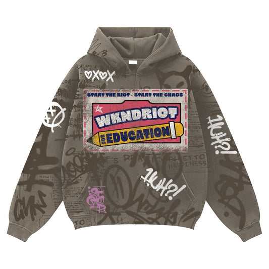 Wknd Riot Box Top Hoodie