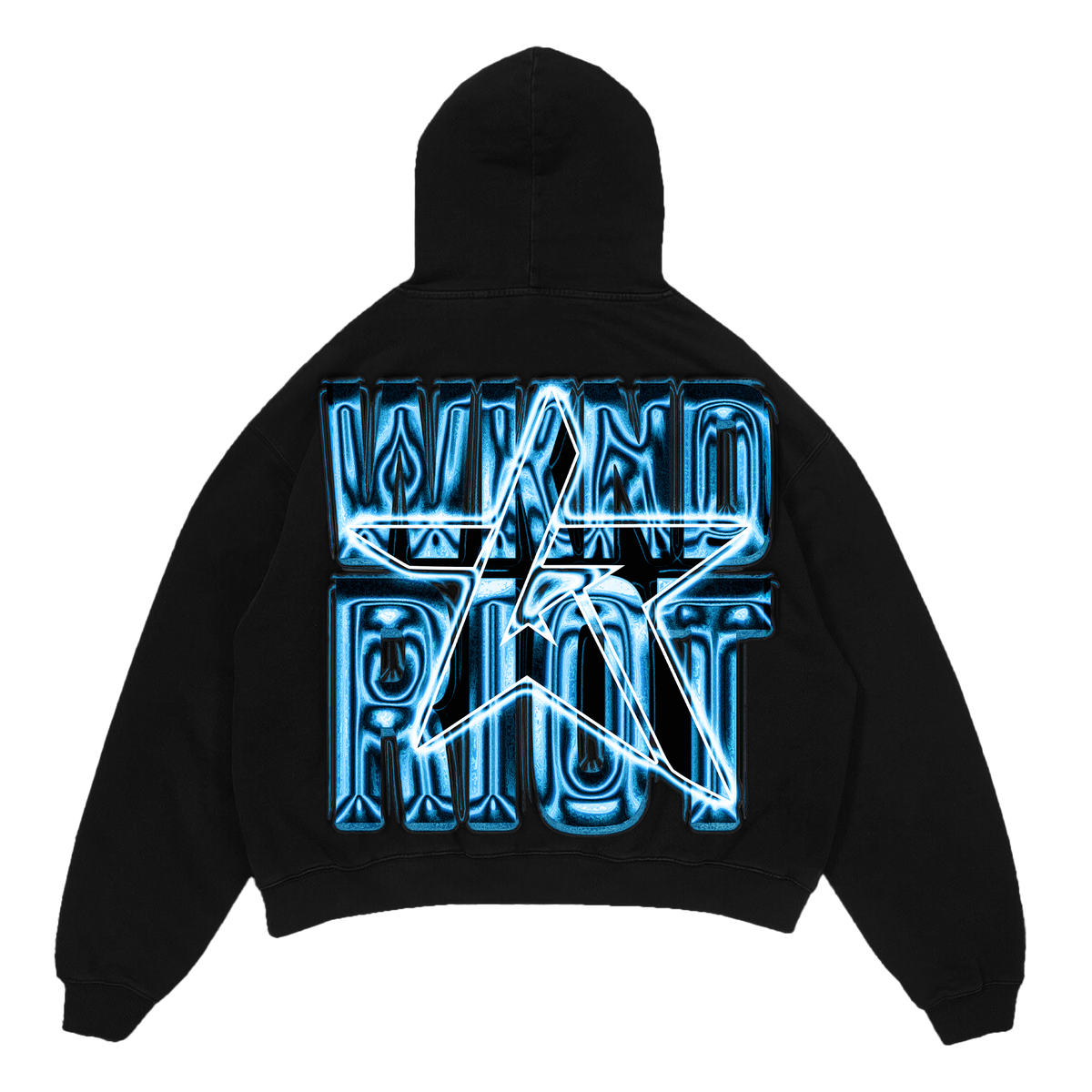 Wknd Riot Skeleton Cross Hoodie