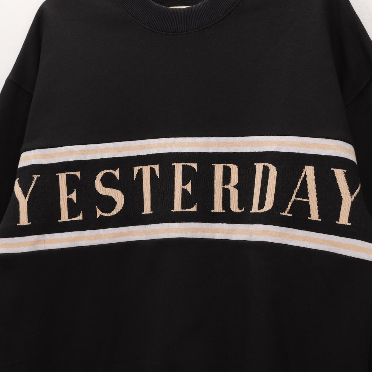 Yesterday Is Dead Jacquard Sweater Black