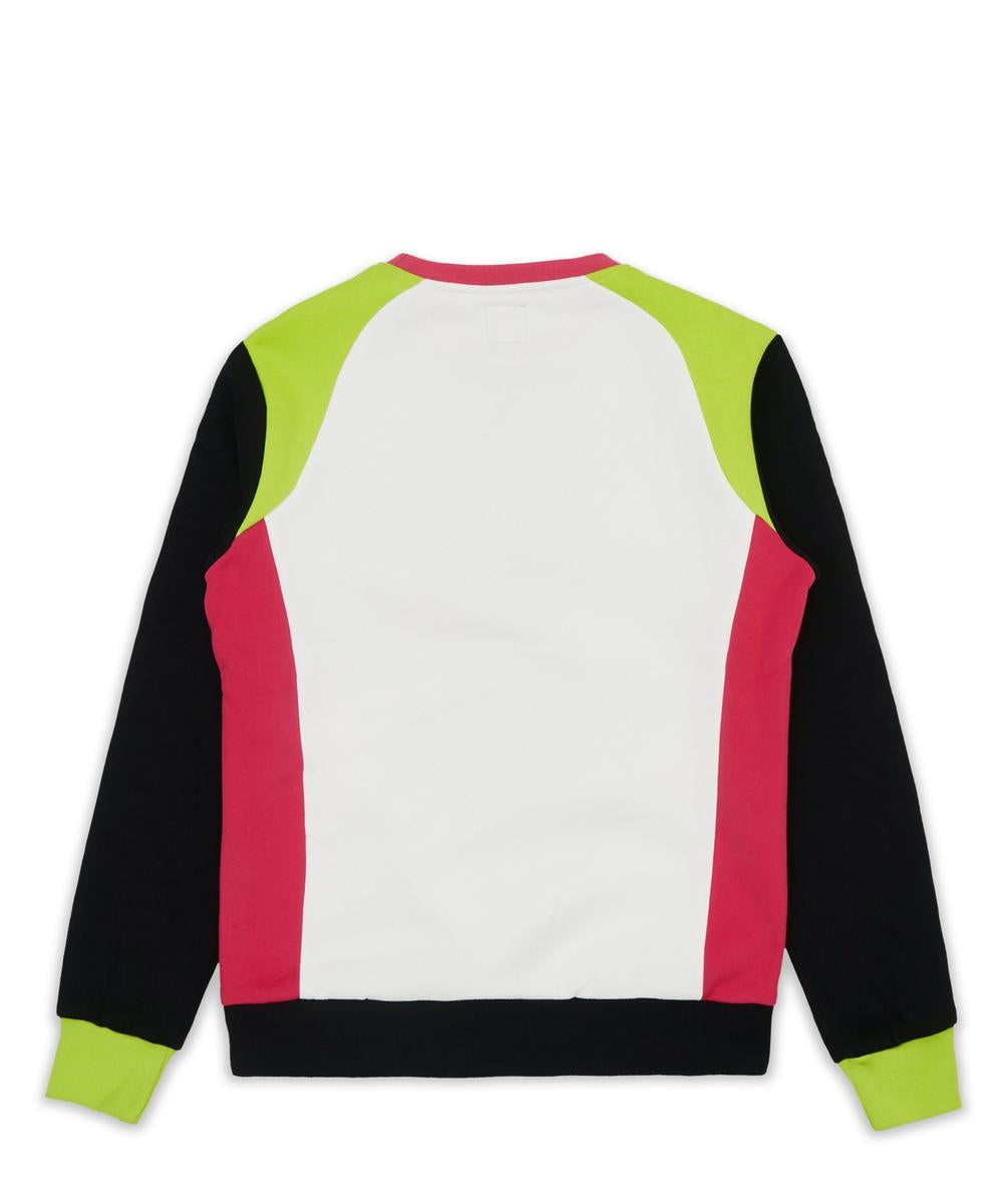 Le Tigre Retro Logo Crewneck (Black/White/Pink/Volt)