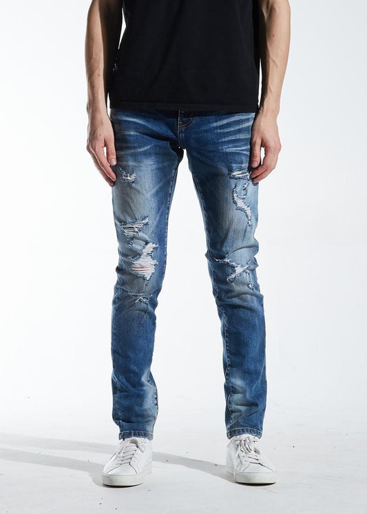 Crysp Atlantic Indigo Distressed