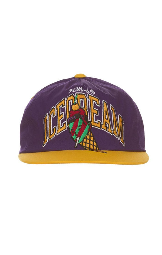 Icecream Basket Snapback Hat Purple