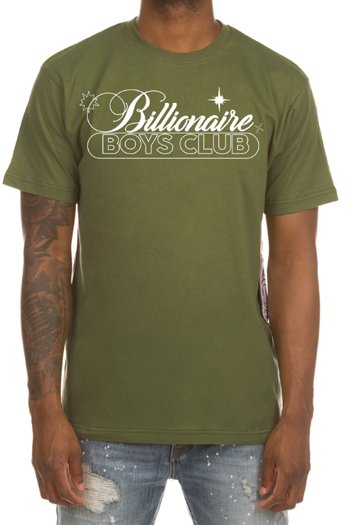 Billionaire Boys Club Spectral SS Tee Olive Branch