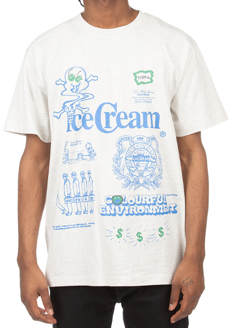 Icecream Colorful SS Tee White