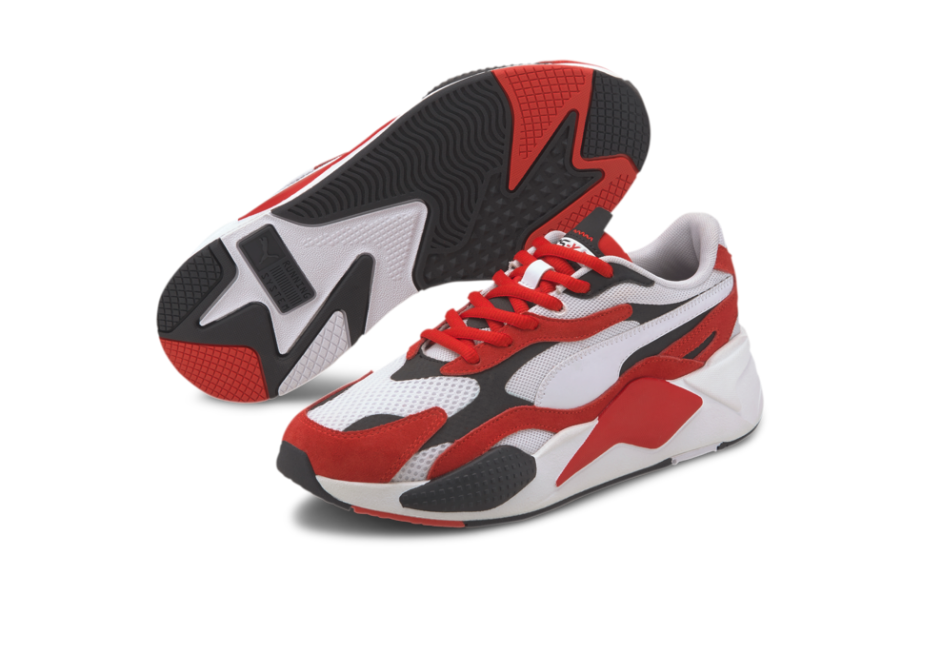 Puma RS-X3 Super White/Red JR Kids