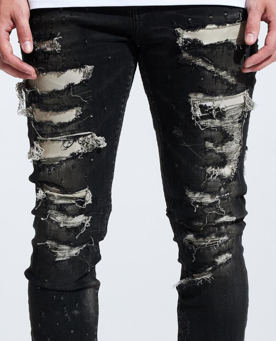 Embellish Halo Distressed Denim