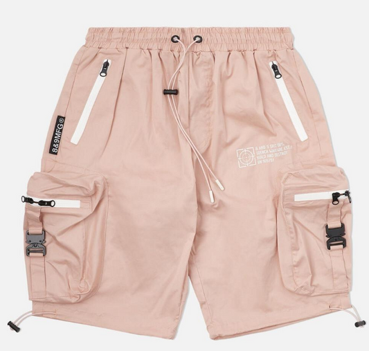8 & 9 Clothing Combat Nylon Shorts Rose