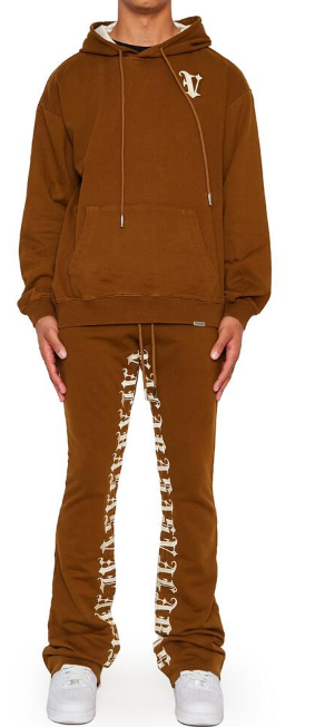 Valabasas The World Fleece Set Brown/Cream