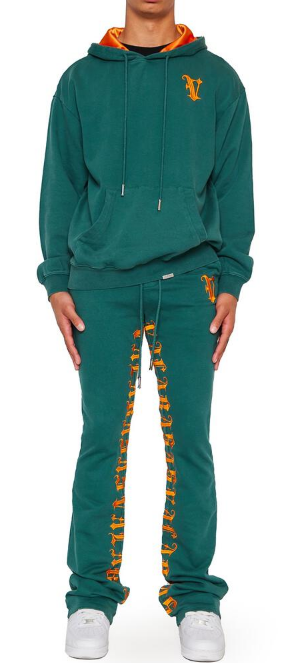 Valabasas The World Fleece Set Green/Orange