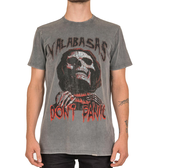 Valabasas Tee Dont Panic Vintage Light Grey