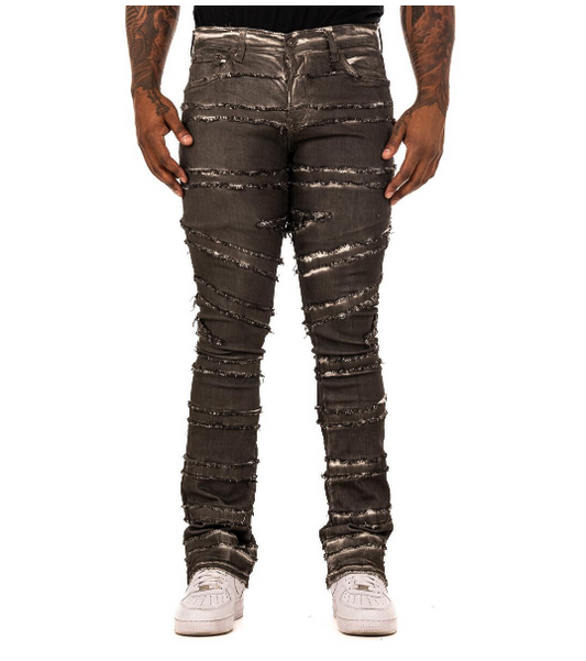 Valabasas Zodiac Nero Bianca Stacked Denim