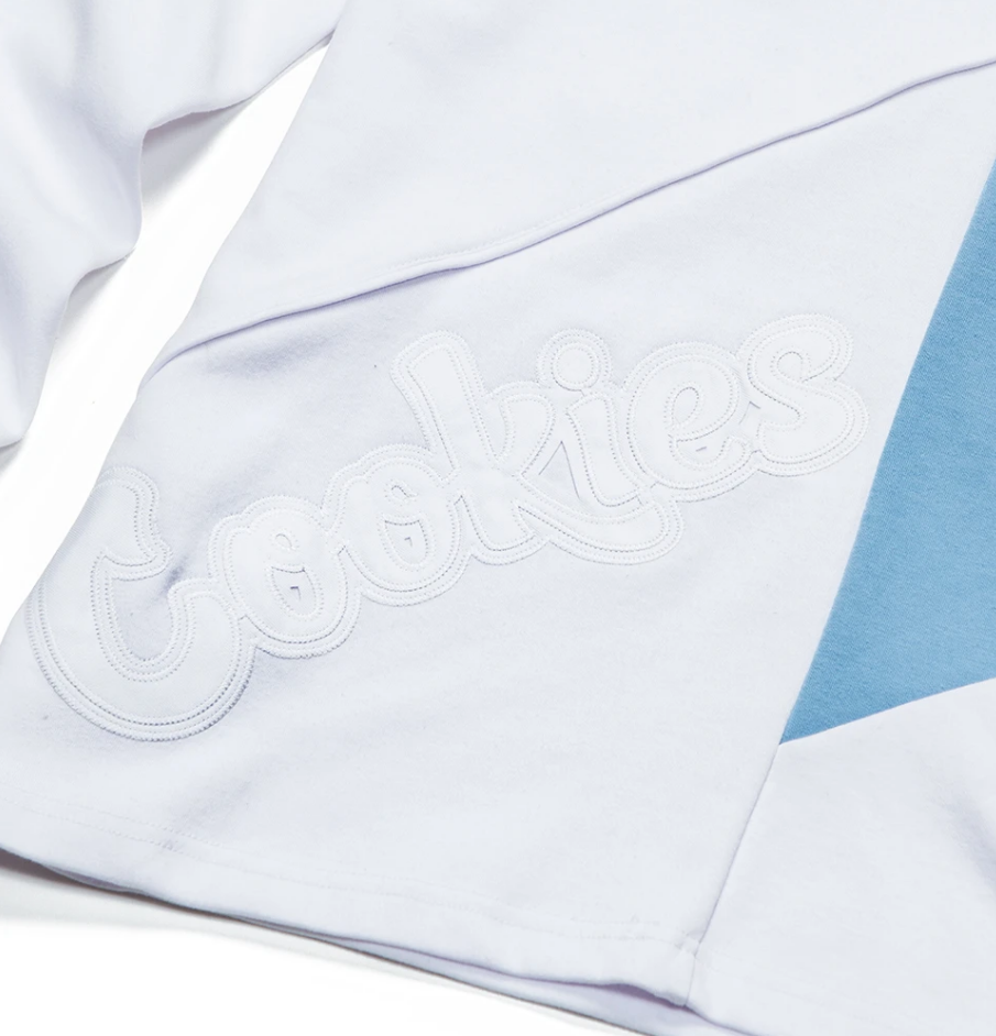 Cookies Pylon L/S Knit (White/Carolina Blue)