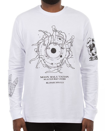 Billionaire Boys Club Moon Salutations Ls Tee White