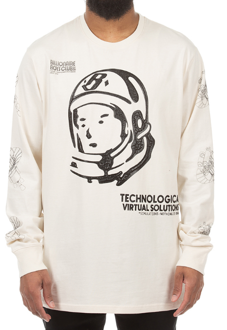Billionaire Boys Club Systematic LS Tee Gardenia
