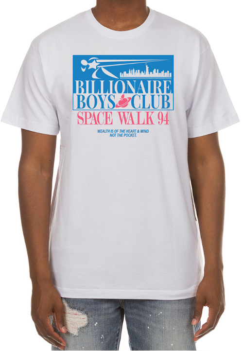Billionaire Boys Club Space Walk SS Tee White