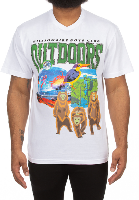 Billionaire Boys Club Outdoors SS Tee White