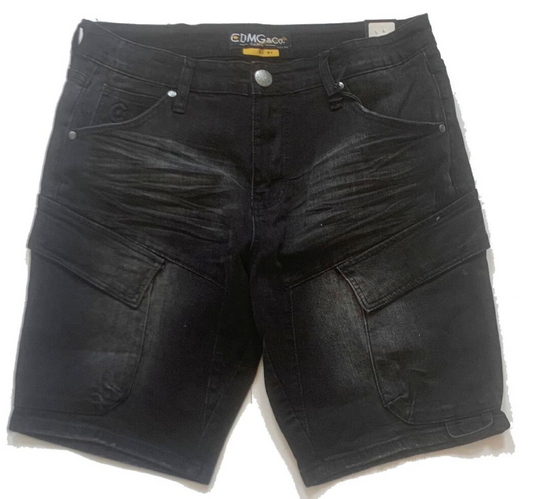 Caliber Denim Deployment Shorts Jet Black