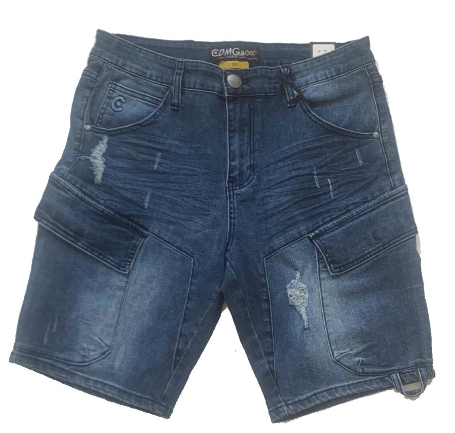 Caliber Denim Deployment Shorts Light Blue