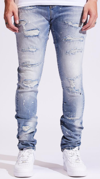 Crysp Denim Atlantic - Distressed Paint (CRYf122-110)