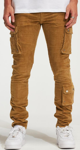 Crysp Denim Roy Corduroy Cargo Pant (CRYSP231-114)