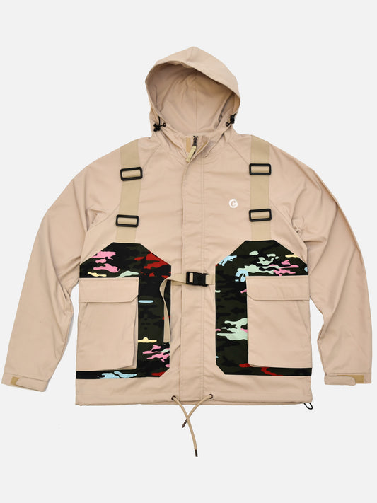 Cookies Escobar Nylon/ Poly Hooded Jacket (Tan)