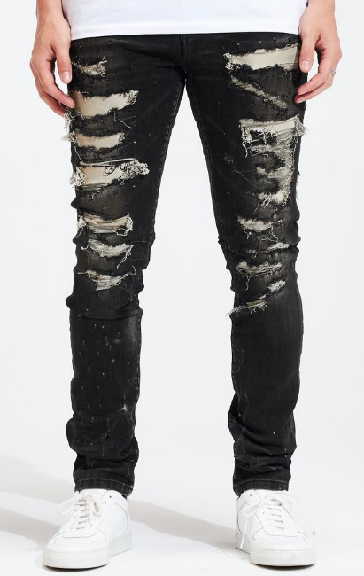 Embellish Halo Distressed Denim